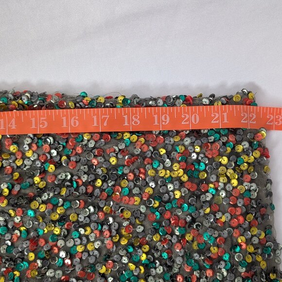 Anthropologie Sequin Pencil Skirt - Carnation Lily Lily Rose, Multicolored Sz 4 - Picture 16 of 16